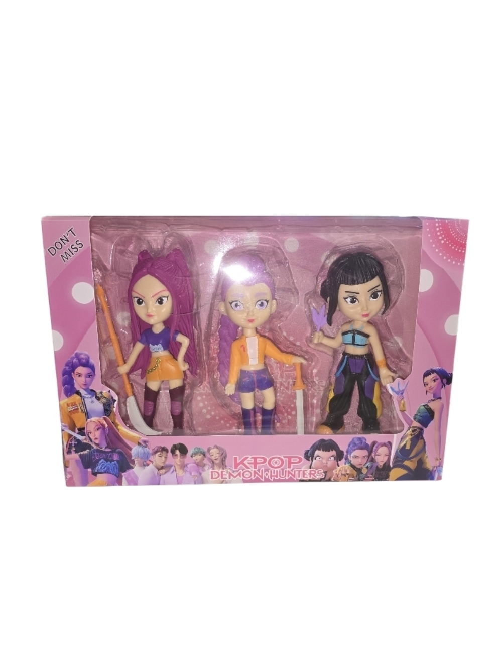K-pop Demon Hunters   Pink 3-Piece Doll Set - Pink